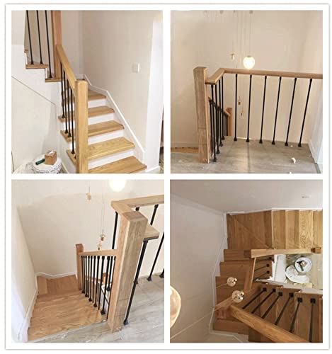 Balustres carrés en fer forgé noir pour sécuriser et embellir votre escalier de maison - 2