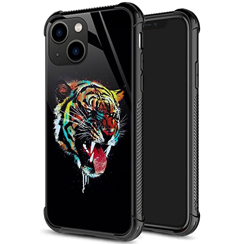 ZHEGAILIAN for iPhone 15 Case, Military-Grade Protection, All-Around Shockproof Corners, Anti-Scratch Phone Case for iPhone 15 - Colorful Tiger