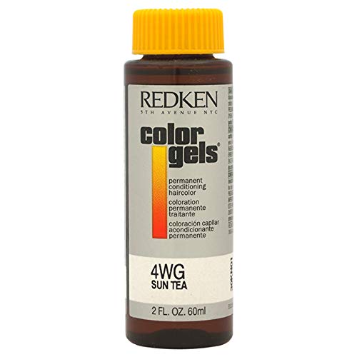 Redken Color Gels Permanent Conditioning 4WG Sun Tea Hair Color for Unisex, 2 Fl Oz