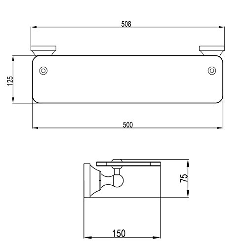 PaulGurkes Nostalgie Retro Glasregal Badregal Keramik Bad Accessoires Landhausstil Badaccessoires Set