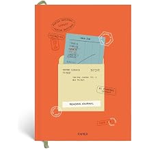 Papier Library Card Reading Journal - Hardcover | Review & Record Your Reads, Reading Wish Lists, Book Club Ideas, Favorite Books