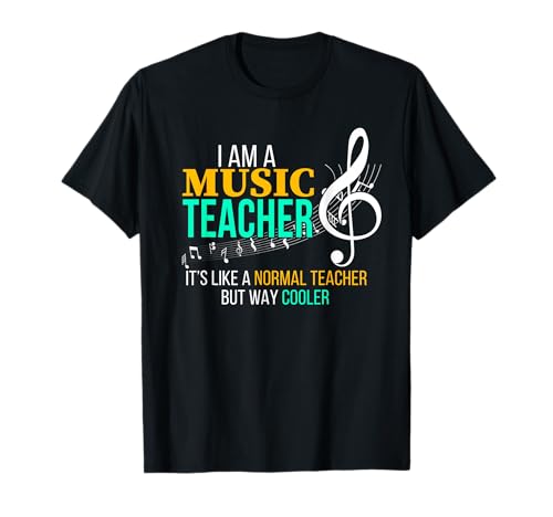 Funny Music Teacher T Shirt Music Teacher Cool Teacher Gifts Men Women Girls Kids T-Shirt