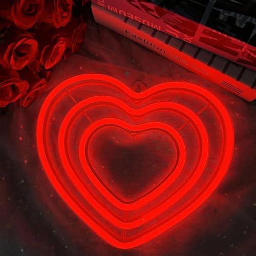 ZVO Letrero de neón para decoración de pared, LED con forma de co...