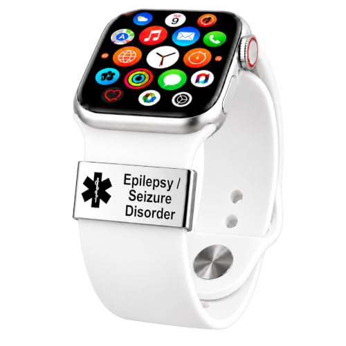 Personalized stainless steel epilepsy medical ID smartwatch tag