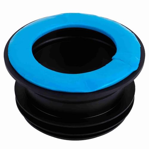 Toilet Rubber Ring, Silicone Odor Proof Rubber Seal Universal Drain Pipe Sealing Ring Leakproof Toilet Repair Kit Replacement for 3in - 4in Outlet