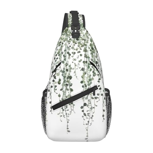 Bolso bandolera Green Plants para hombre y mujer