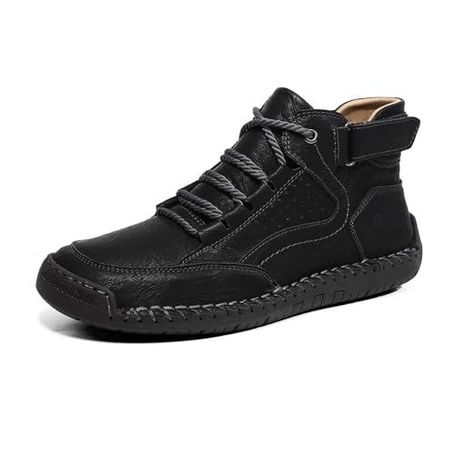Zapatillas hombre botines planos con cordones cómodos para actividades de ocio exterior