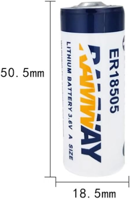 KAKAA 8 PCS A Size 3.6V 4000mAh RAMWAY ER18505 Lithium PLC Industrial Control Battery Non Rechargeable