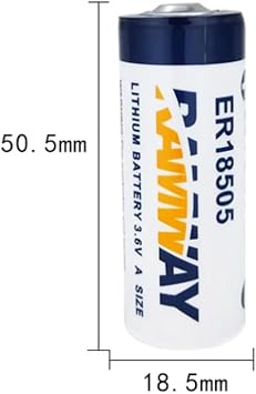 KAKAA 8 PCS A Size 3.6V 4000mAh RAMWAY ER18505 Lithium PLC Industrial Control Battery Non Rechargeable