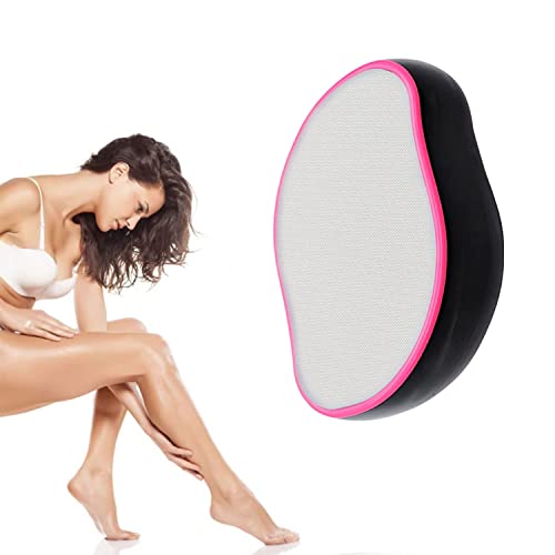 WOOXDYUK Rubby Nano Épilateur sans rasage, douleur et coupe | Gomme pour femme avec effet exfoliant | Peau lisse sans arrêt | Épilateur Crystal noir et rouge Cover