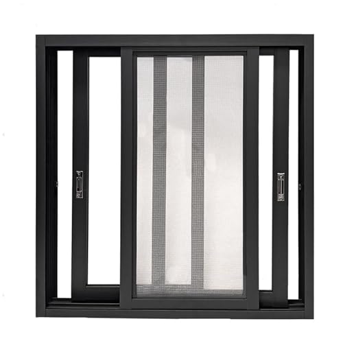 IYUESQ Finestra a Filo, Finestra da Tetto in Rete Metallica, finestre scorrevoli Orizzontali con Vetro temperato, Finestra per Case mobili Push-Pull, Finestra in Alluminio per Luce Natura