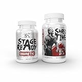 5% Nutrition 2-Stack | Stage Ready + Shred Time Supplement Stack | Diuretic, Metabolism Booster, Appetite Suppressant for Bodybuilding Competition Social Events Combat Sports (Capsule, 240 Count)
