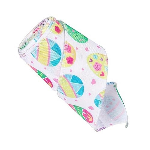 装飾イースターウサギリボンユニークなギフト包装用カラフルな生地ホリデーリースちょう結びアクセサリーイースターギフト