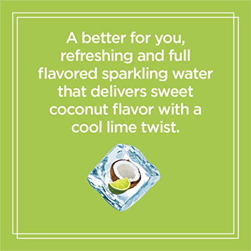 Image of Sparkling Ice, Coconut Limeade Sparkling Water, Zero Sugar Flavored Water, with Vitamins and Antioxidants, Low Calorie Beverage, 17 fl oz Bottles (Pack of 12)