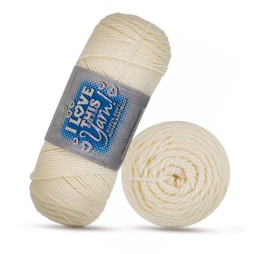 Image of Hobby Lobby Ivory I Love This Yarn, 355 Yards