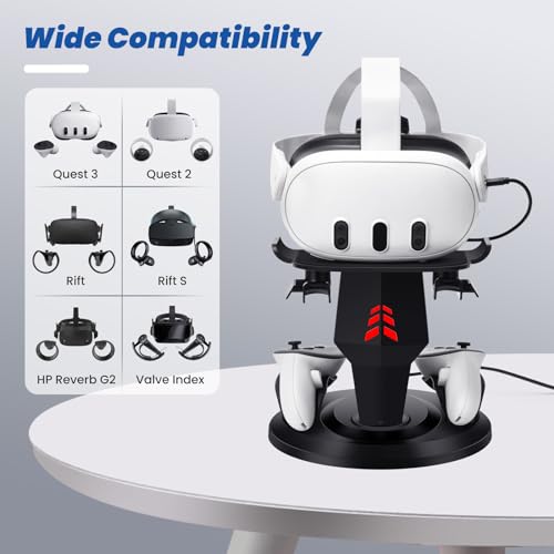 Lampelc Vr Charging Stand For Meta/Oculus Quest 3, Quest 2 Headset thumb #2