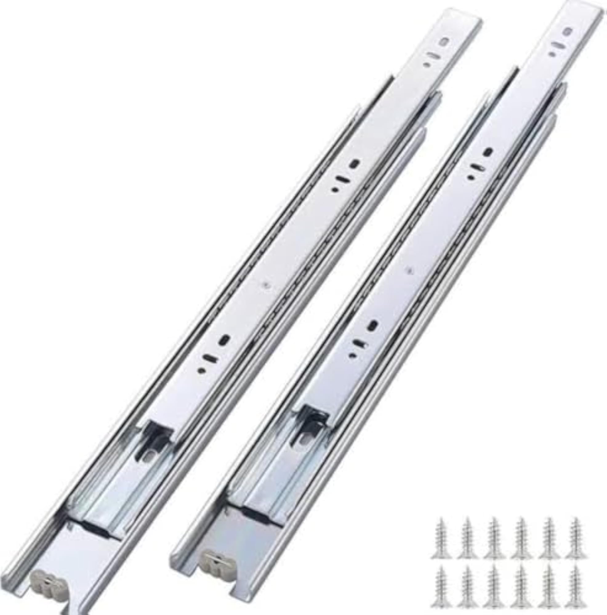 Stainless Steel Telescopic Drawer Slides, 14 Inch, 1 Pair