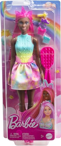 Muñeca Barbie Unicornio con Cabello Largo de 7 Pulgadas miniatura 6