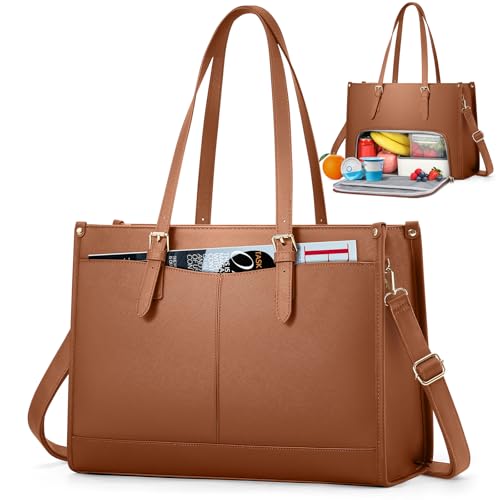 Bolsa para laptop mujer con compartimento para almuerzo 15.6 pulgadas