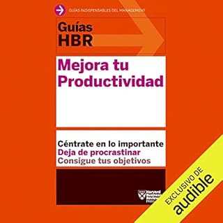 Diseño de la portada del título Guías HBR: Mejora tu Productividad