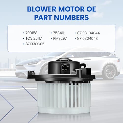 Image of HVAC Blower Motor 700188 Compatible with Toyota Tacoma 2005-2015 2.7L L4 /4.0L V6, A /C Blower Motor Assembly for 75846, 87103-04044, PM9297, TO3126117, 871030C051, 8710304043