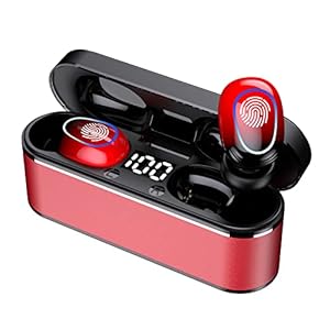 Bluetooth Headset mit Mikrofon, In Ear Freisprech Headset Handy Kabellos Kopfhörer mit LED Ladebox für Autofahren…