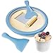 Produktbild Eisportionierer für Ice Cream Rolls, Ice Rolls Maschine, Ice Rolls Platte zum Roll Eis selber machen, Eiscreme Maschine, Rolled Ice Cream Maker, Eismaschine selbstkühlend, Blaue Eisplatte