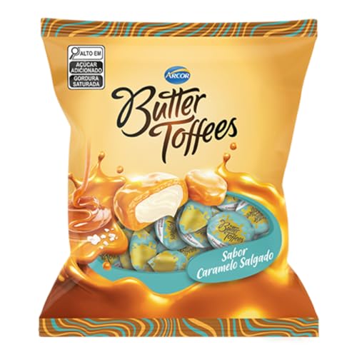 Bala Butter Toffees Caramelo Salgado Arcor 500g
