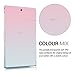 kwmobile TPU Silicone Case Compatible with Sony Xperia Tablet Z3 Compact - Case Soft Flexible Protective Cover - Bicolor Dark Pink/Blue/Transparent