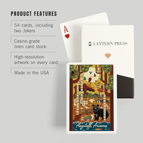 Baraja de cartas Poker Lantern Press Flagstaff Arizona miniatura 3