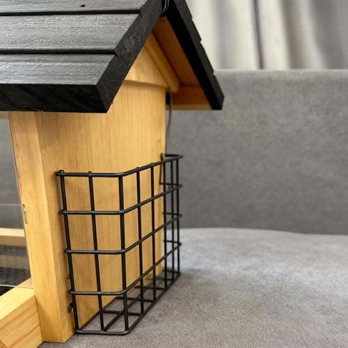 Mangeoire à oiseaux grande taille 30x22,5cm : cabane imperméable pour balcon - 7
