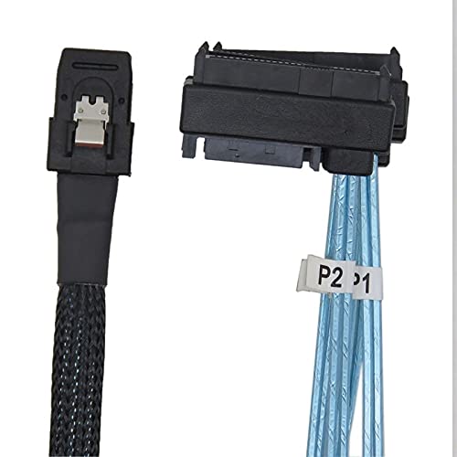 Cable Interno Mini SAS 36pin SFF-8087 a SATA con energía miniatura 4