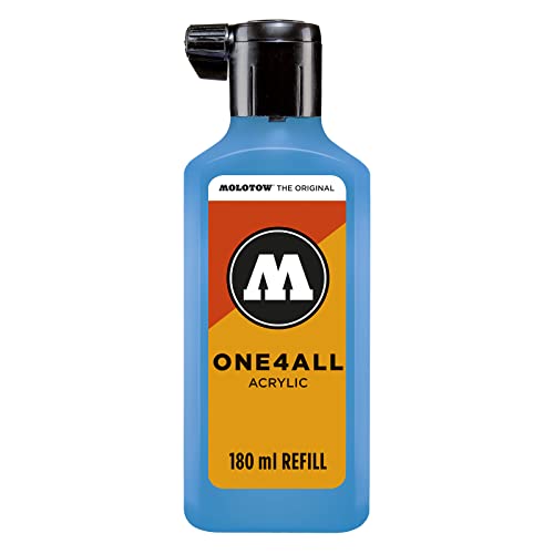 Molotow One4All Acrylic Paint Refill One4All Paint Marker, Shock Blue Middle, 180Ml Bottle, 1 Each (692.161) #TOP29