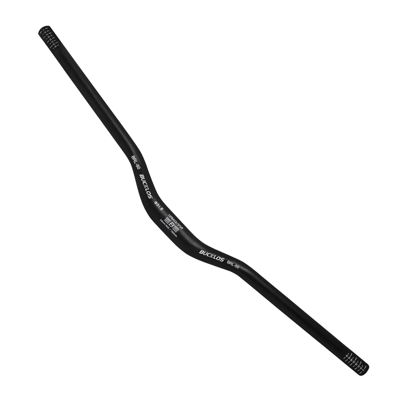 AEYINO Mountain Bike MTB Handlebars 31.8mm - 50/90/120mm Rise MTB Aluminum Alloy Handlebar - 720/780mm Extra Long Bicycle Riser HandleBars for E-Bike Folding Bike Downhill Racing. โ image 1