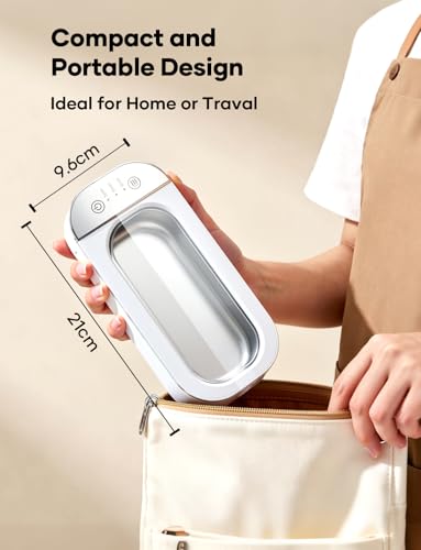 Ultrasonic Cleaner Machine 450Ml Ultrasonic Jewellery Cleaner Machine Ultrasonic Glasses Cleaner Jewelry Cleaner Machine Professional Sonic Cleaner - 7