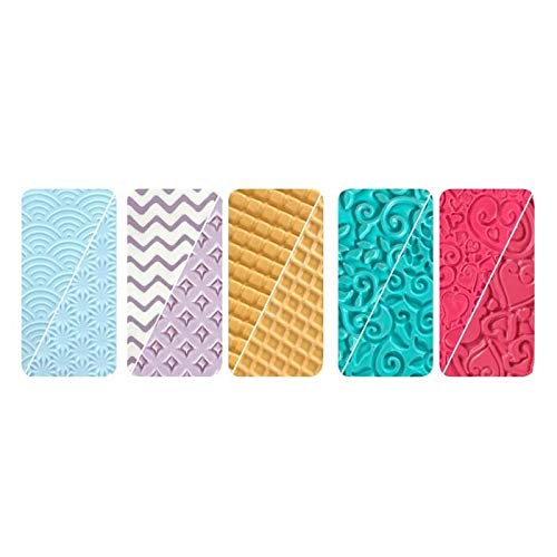 DTM 11032: lámina flexible termoformada 210 x 148 x 1,5 mm, para rodillo de máquina de pasta, 5 motivos surtidos Cover