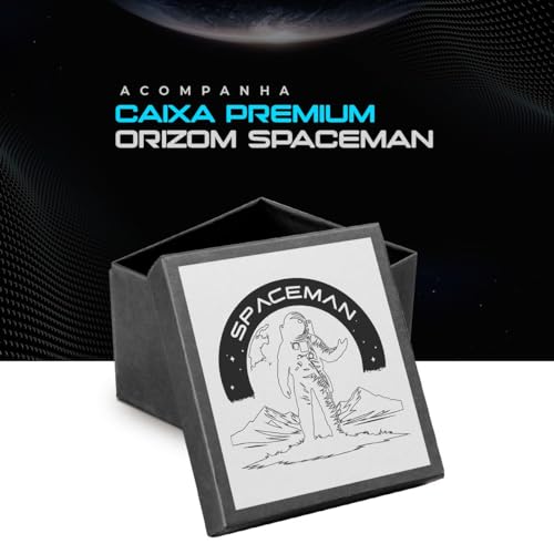 Relogio masculino analogico preto original orizom spaceX social grande + caixa presente homem casual