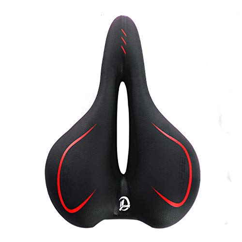 Sillín de bicicleta profesional para bicicleta de montaña sillín de bicicleta de Gel cojín FUCNEN Extra Confort para hombre Mujer MTB carretera ciudad bicicleta Tandem ciclo viaje motorista de regalo