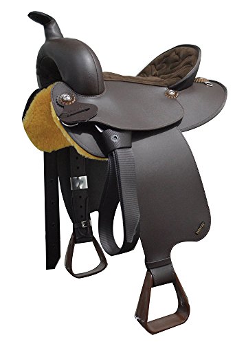 Wintec Western Youth Round Skirt Saddle 13In Brown