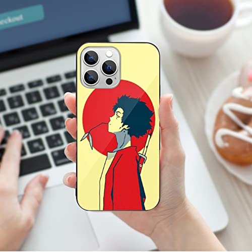 Cover For Iphone 13 Pro Phone Case Silicone Tpu +Glass Tempered Glass Back Anime Mugen Samurai Champloo Phone Cases #TOP5