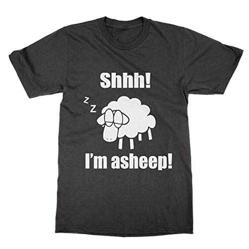 T-shirt Shhh I'm a Sheep en coton bio col rond vêtement casual