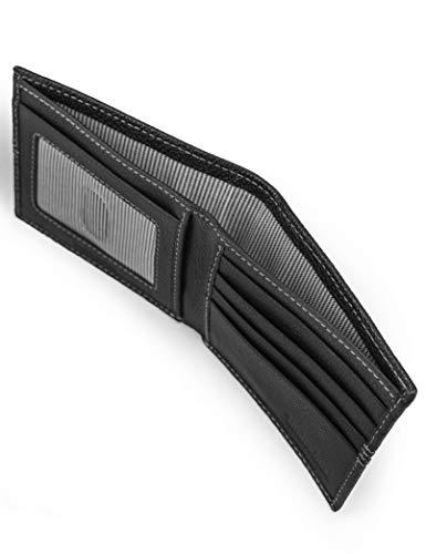Timberland Carteira masculina Sportz Quad de couro, Preto (ponto quádruplo), tamanho nico
