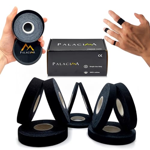 9x Esparadrapo Deportivo Dedos, Pack 9uds Cinta de dedos (+120m) Finger tape para Escalada, BJJ, Voleibol, Boxeo, Fútbol, Balonmano, Rugby, MMA, Portero.