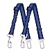 AIBAOBAO Cintura di sicurezza per cani, 2PCS Anti Shock cintura di sicurezza del cane per auto regolabile elastico estensore del guinzaglio del cane Bungee Buffer sicurezza metallo fibbia nylon cane
