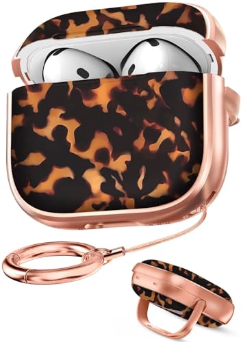 Joyleop AirPods4�p���S���b�N�t���P�[�X - ���킢���K�[���[���I�f�U�C�� �����p �O�����n�[�h�ی�J�o�[ AirPod 4th�P�[�X �L�[�`�F�[��&�d�b�X�^���h�t�� �ׂ��b