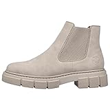 Rieker Damen Chelsea Boots M3854, Frauen Stiefeletten,Women's,Ladies,Boots,Stiefel,Bootee,Booties,halbstiefel,Kurzstiefel,beige (62),42 EU / 8 UK