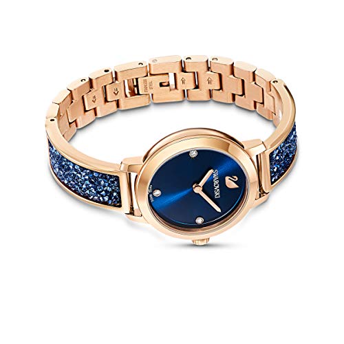 Image of Swarovski Women's Blue , Black , Clear Crystals Collection Analog Watch