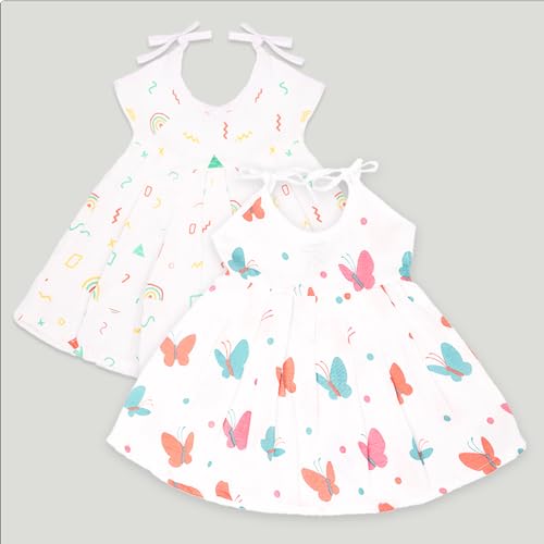 Image of Kidbea Extra Soft Mulmul Cotton Jhabla Cloth for New Born Baby Set