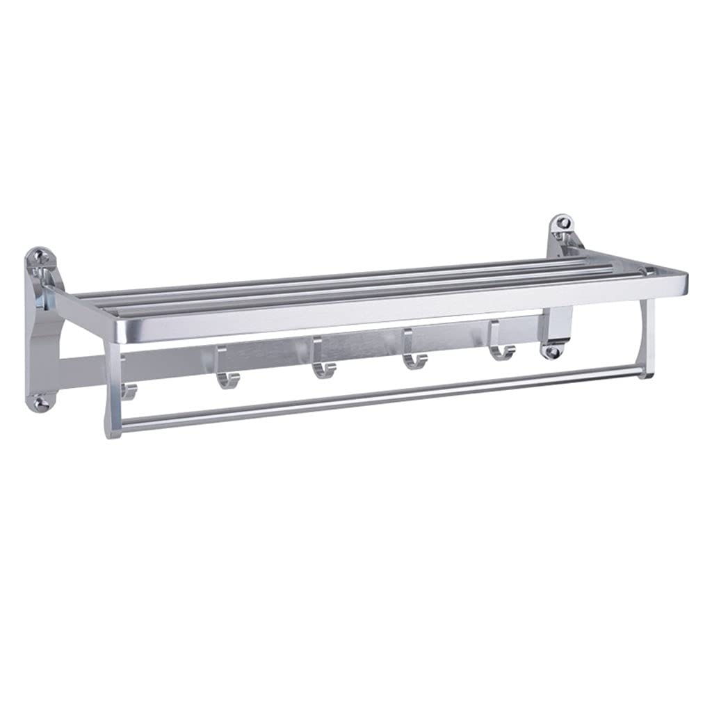 Rack de serviette pliable rails de serviettes en aluminium CRODY support mural 50 cm
