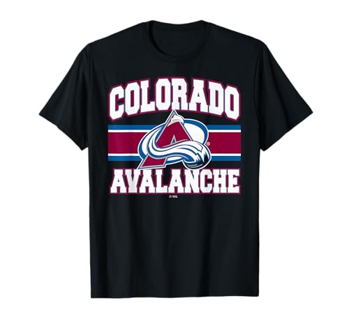 Colorado Avalanche Stripe Black Officially Licensed T-Shirt
